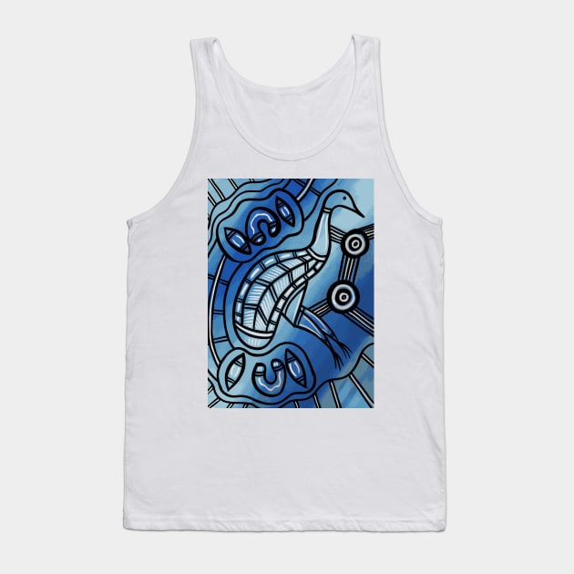 Aboriginal Art - Emu 4 Tank Top by hogartharts